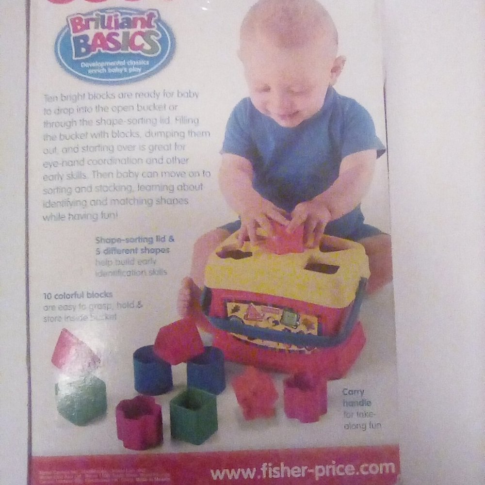 Fisher-Price Brilliant Basics Baby's First Blocks Shapes Colors for Preschool - Picture 2 of 3